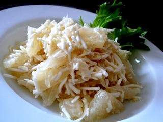 Salade noix de coco pamplemousse chinois