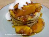 Pancakes aux pommes caramélisées et fleur de sel - challenge Foodista #61