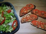 Bruchetta piment tomate