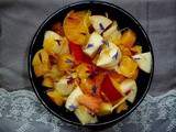 Salade de Fruits Jaunes à l'Eau de Rose & Fleurs Séchées