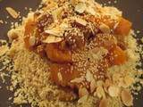 Couscous gourmand à la courge, abricots secs, amandes effilées et graines de sésame