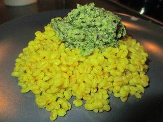 Pesto de chou blanc cabus cru et orge perlé