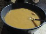 Soupe réconfortante courge / lentilles corail / châtaigne - Vegan