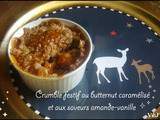 Crumble festif au butternut caramélisé et aux saveurs amande-vanille par Juliette
