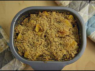 Crumble de potiron aux noisettes (recette Tupperware)