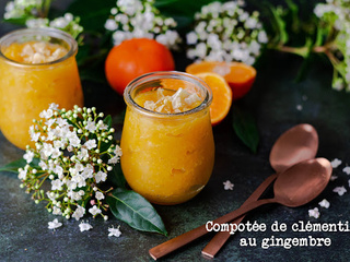 Compotée de clémentine au gingembre