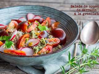 Salade de couscous de sarrasin à la gremolata