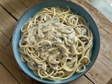 One pot pasta aux champignons et sauce crémeuse