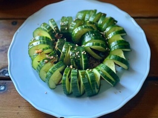 Salade de concombre coréenne