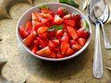 Salade de fraises au rhum