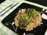 Salade de quinoa, avocat et tartare d'algues