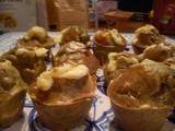 Mini muffins aux saveurs indiennes : farine de pois chiche et lentille pour défi vg  les farines ont plus 'un tour dans leur sac 