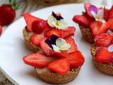Petites tartelettes vegan aux fraises