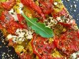 Envie de tarte fine à la tomate, au tofu et au curry (vegan)
