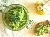 Envie de tartinade de brocolis, fêta et amandes
