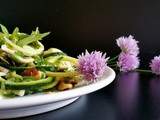 Salade de courgettes au citron, herbes et graines (Régalades en cascade #2)