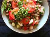 Salade de lentilles à la menthe et aux herbes (vegan)