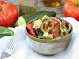 Salade grecque vegan (recette en vidéo)