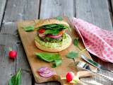 Green burger printanier aux épinards