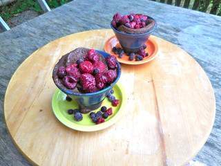 Mug Cake au Chocolat & Fruits Rouges [vgtr]
