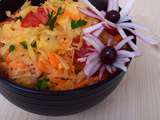 Salade de choucroute crue (végétalien, vegan)