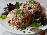 Salade de riz niçoise (végétarien, vegan)
