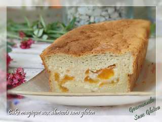 Cake magique à l'abricot sans gluten
