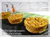 Muffins légers aux courgettes, au curry et au tahin