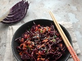 Asian slaw (coleslaw asiatique) #vegan