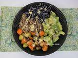 Bowl de quinoa aux légumes rôtis au romarin #vegan