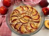 Clafoucake protéiné aux nectarines