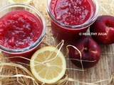 Confiture de nectarines au citron #vegan