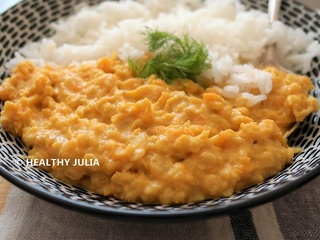 Dhal de patate douce et lentilles corail #vegan