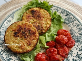Galettes de boulgour et tomates rôties (sans gluten)