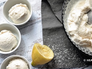 Glace coco-citron sans sorbetière #vegan