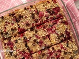 One pan baked oatmeal framboises-chocolat (meal prep) #vegan