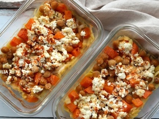 Orzo aux patates douces et pois chiches (meal prep)