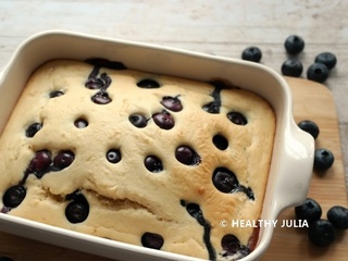 Pancakes aux myrtilles au four #vegan