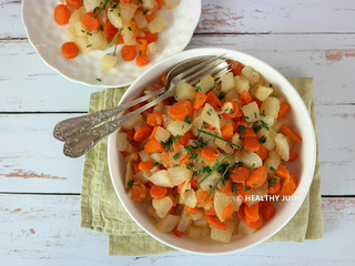 Poêlee de navets et carottes caramélisés #vegan