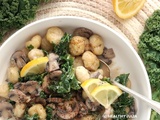 Ragoût de gnocchi aux champignons et kale #vegan