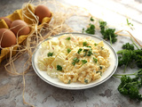 Salade d'œufs durs au cottage cheese