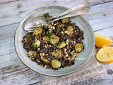 Salade de lentilles, quinoa et choux de bruxelles #vegan