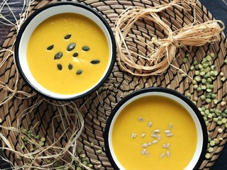 Velouté automnal aux pois cassés #vegan