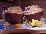 Mousse au chocolat à la violette