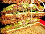 Sandwich Végétarien à étages / Sándwich Triple Vegetariano