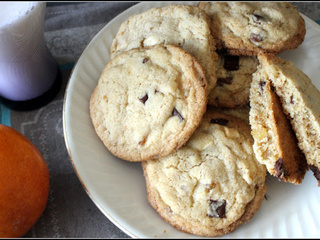 Cookies aux oranges confites et pépites de chocolat pour cmum