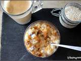 Escapade en Cuisine Avril : verrines de riz au lait rhum raisin au caramel beurre salé