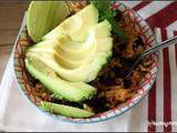 Riz aux haricots rouges avocado bowl