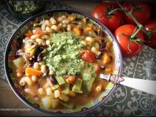 Spécialités de nos Régions pour cmum , soupe au pistou provençale