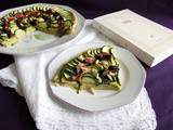 Mets mots : Pizza verte aux courgettes, figues et pignons de pin grillés + Ada, d’Antoine Bello